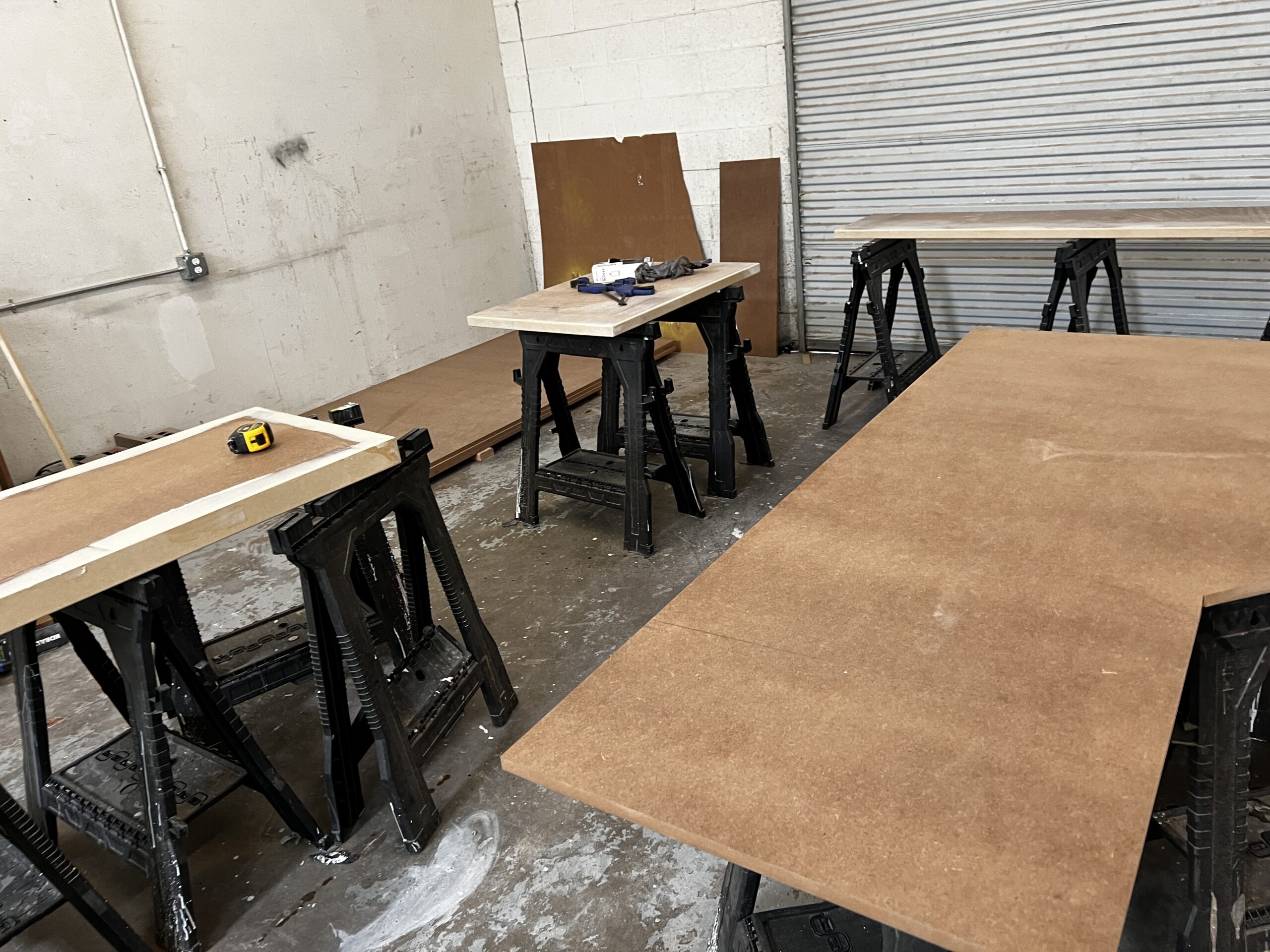 Countertop Fabrication | Preparing newly built counter tops for epoxy application